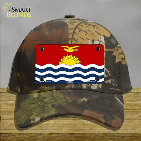 Kiribati Flag Novelty License Plate Hat Cotton / Camoflauge