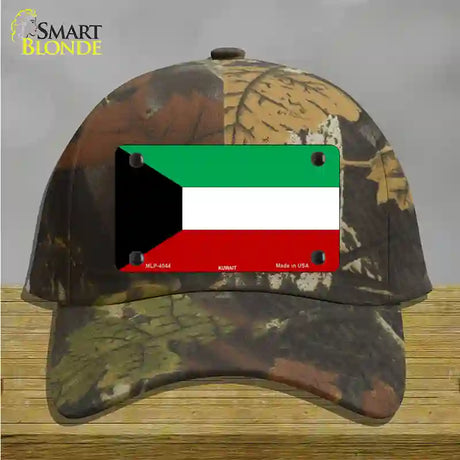 Kuwait Flag Novelty License Plate Hat Cotton / Camoflauge