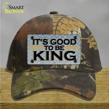 Good To Be King Novelty License Plate Hat Cotton / Camoflauge