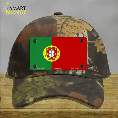 Portugal Flag Novelty License Plate Hat Cotton / Camoflauge