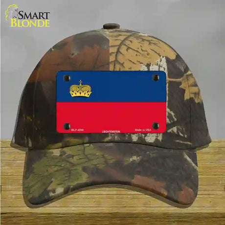 Liechtenstein Flag Novelty License Plate Hat Cotton / Camoflauge