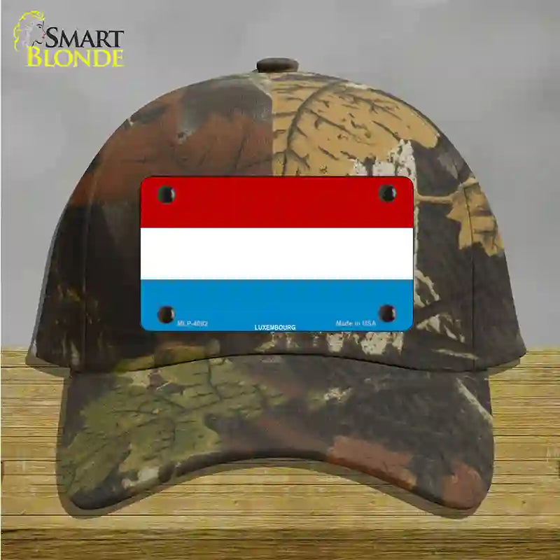 Luxembourg Flag Novelty License Plate Hat Cotton / Camoflauge