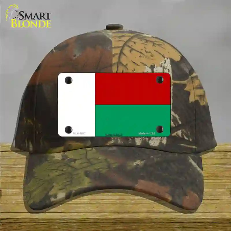 Madagascar Flag Novelty License Plate Hat Cotton / Camoflauge