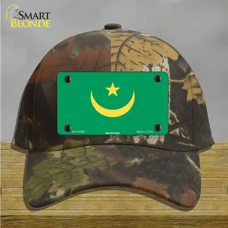 Mauritania Flag Novelty License Plate Hat Cotton / Camoflauge