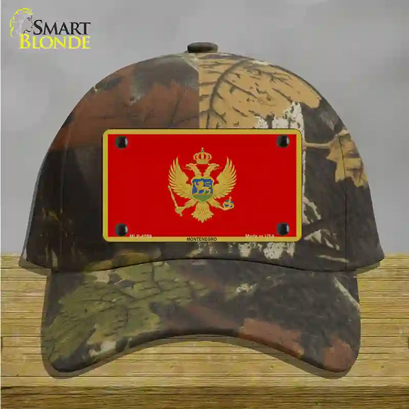 Montenegro Flag Novelty License Plate Hat Cotton / Camoflauge