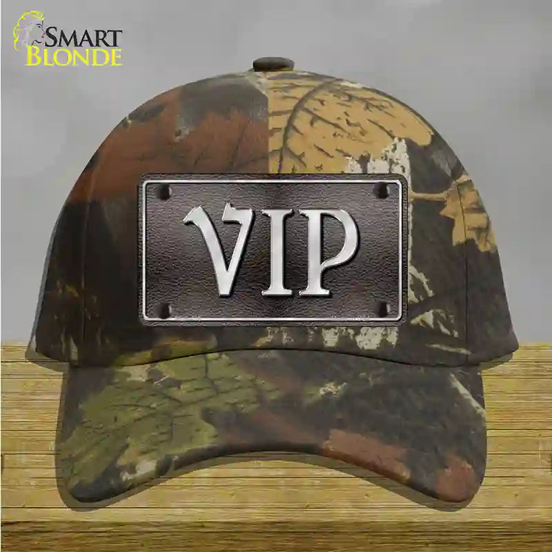 VIP Novelty License Plate Hat Cotton / Camoflauge