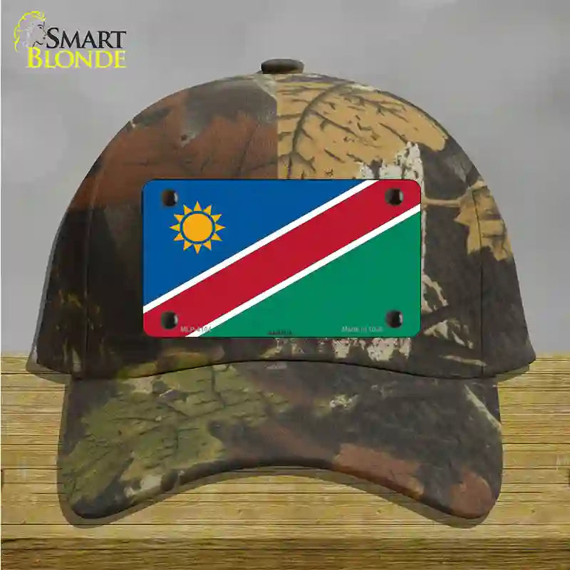 Namibia Flag Novelty License Plate Hat Cotton / Camoflauge