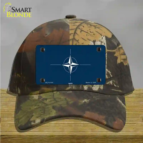 Nato Flag Novelty License Plate Hat Cotton / Camoflauge