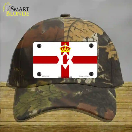 Northern Ireland Flag Novelty License Plate Hat Cotton / Camoflauge