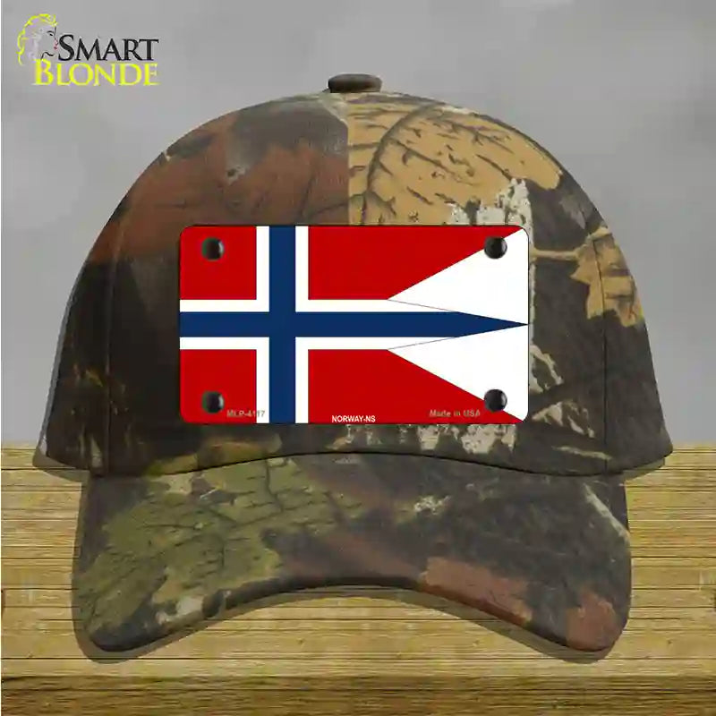 Norway-NS Flag Novelty License Plate Hat Cotton / Camoflauge