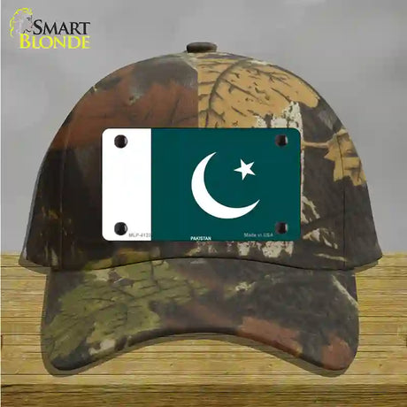 Pakistan Flag Novelty License Plate Hat Cotton / Camoflauge