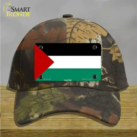 Palestine Flag Novelty License Plate Hat Cotton / Camoflauge