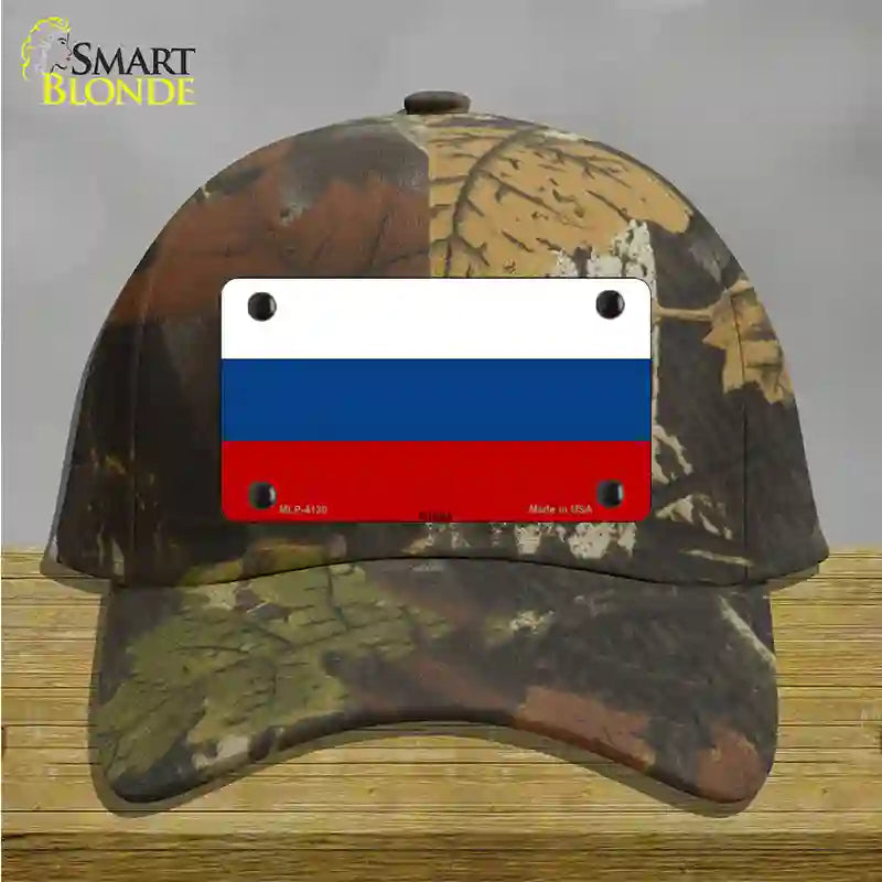 Russia Flag Novelty License Plate Hat Cotton / Camoflauge