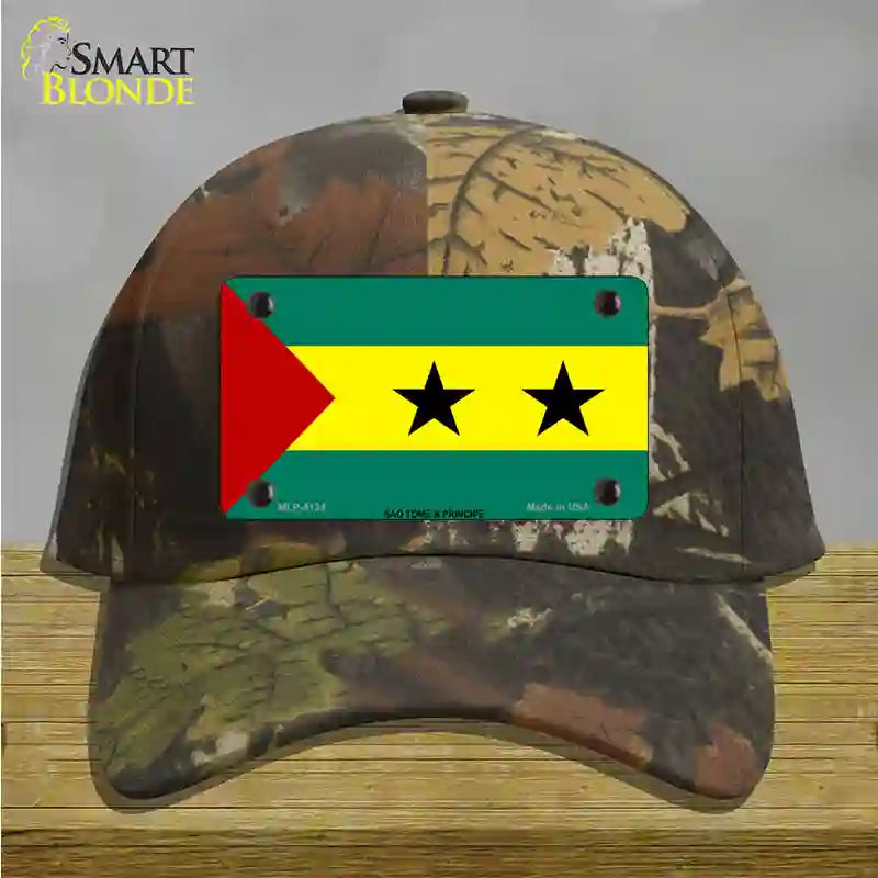 Sao Tome And Principe Flag Novelty License Plate Hat Cotton / Camoflauge