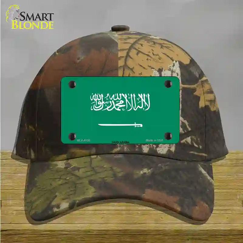 Saudi Arabia Flag Novelty License Plate Hat Cotton / Camoflauge