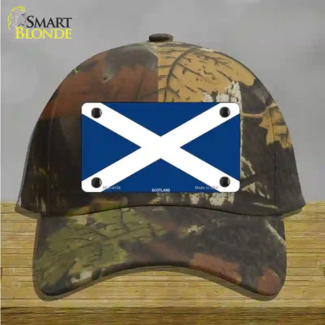 Scotland Flag Novelty License Plate Hat Cotton / Camoflauge