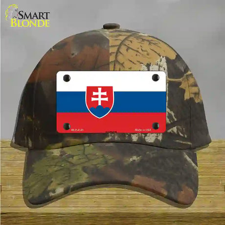 Slovakia Flag Novelty License Plate Hat Cotton / Camoflauge