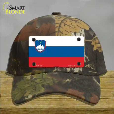 Slovenia Flag Novelty License Plate Hat Cotton / Camoflauge