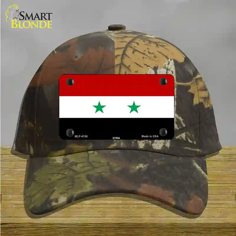 Syria Flag Novelty License Plate Hat Cotton / Camoflauge