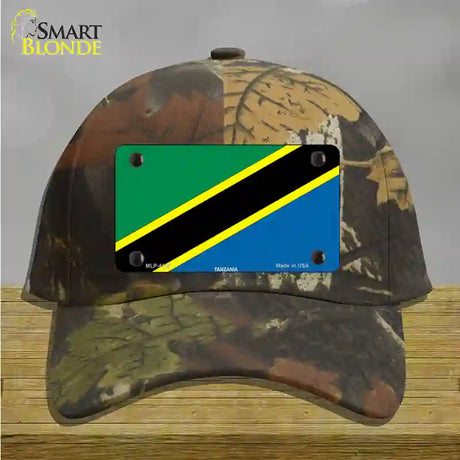 Tanzania Flag Novelty License Plate Hat Cotton / Camoflauge