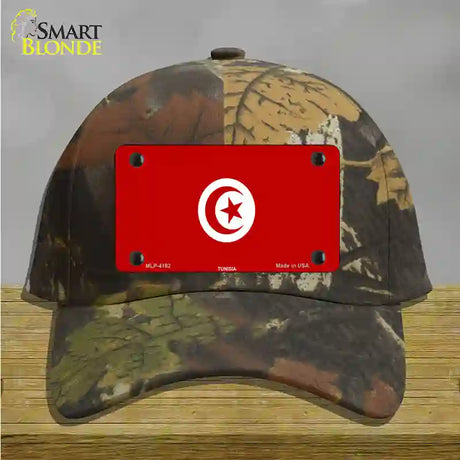 Tunisia Flag Novelty License Plate Hat Cotton / Camoflauge