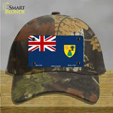 Turks And Caicos Flag Novelty License Plate Hat Cotton / Camoflauge