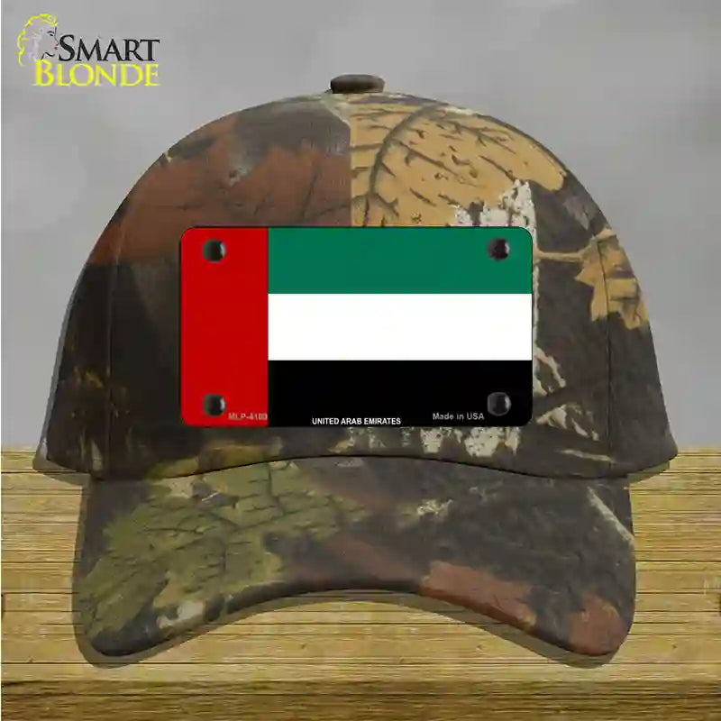 United Arab Emirates Flag Novelty License Plate Hat Cotton / Camoflauge