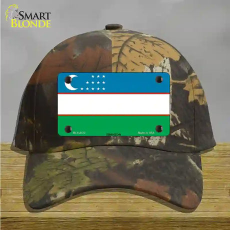 Uzbe Kistan Flag Novelty License Plate Hat Cotton / Camoflauge