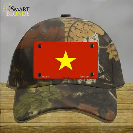 Vietnam Flag Novelty License Plate Hat Cotton / Camoflauge