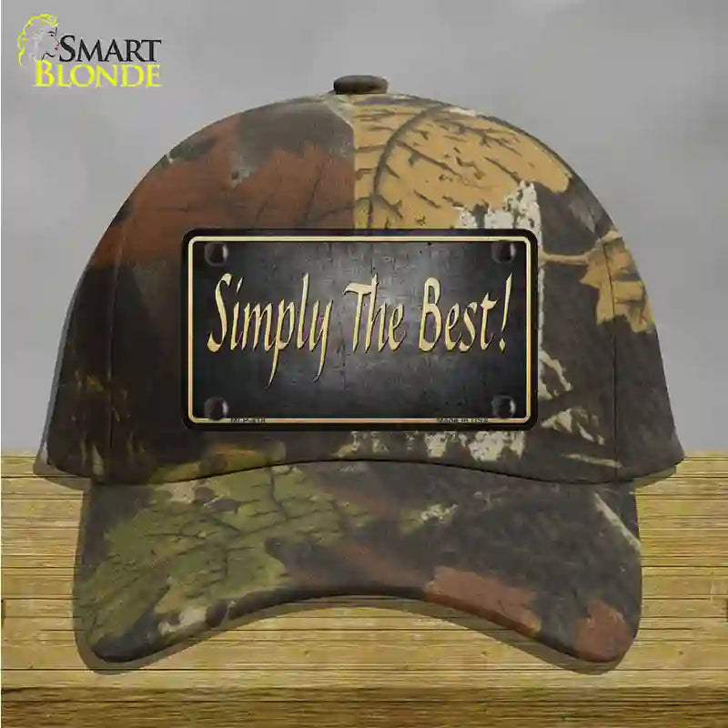 Simply The Best License Novelty License Plate Hat Cotton / Camoflauge