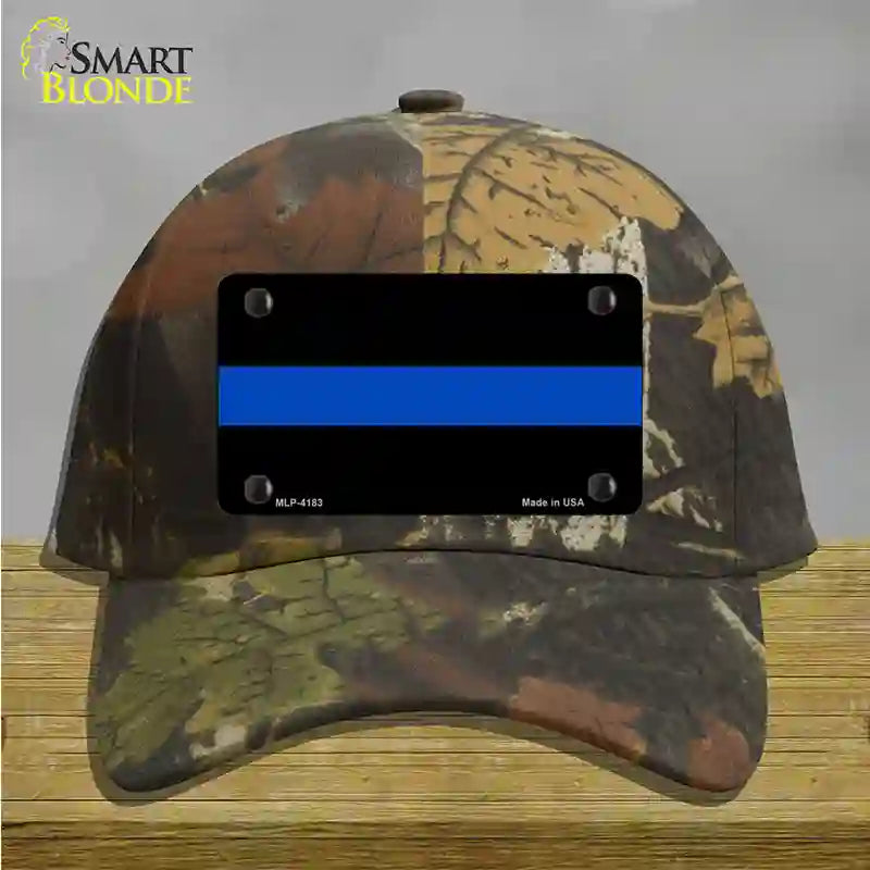 Thin Blue Line Police Novelty License Plate Hat Cotton / Camoflauge