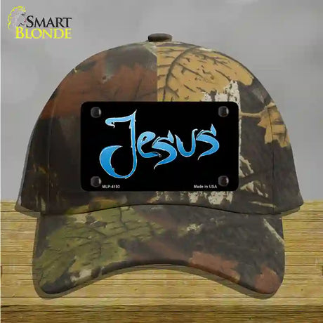 Jesus Novelty License Plate Hat Cotton / Camoflauge