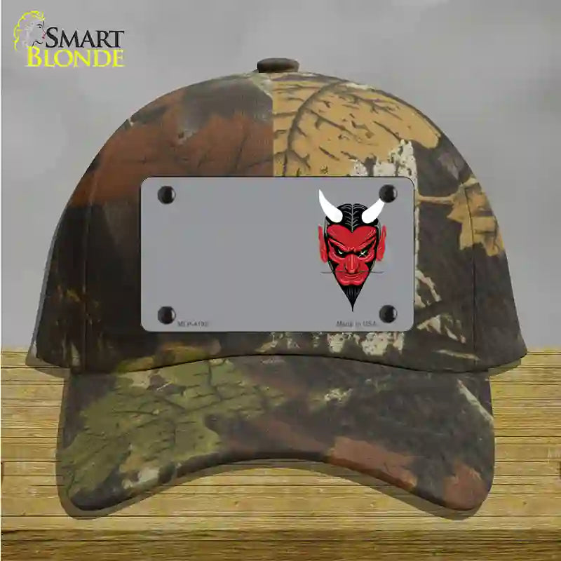 Devil Offset Novelty License Plate Hat Cotton / Camoflauge