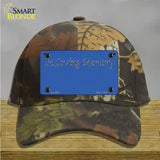 In Loving Memory Blue Novelty License Plate Hat Cotton / Camoflauge