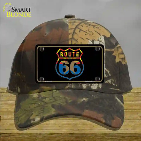 Route 66 Logo Arizona Flag Novelty License Plate Hat Cotton / Camoflauge