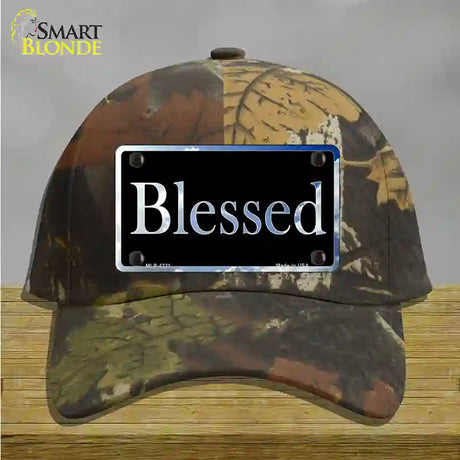 Blessed Blue Sky Cloud Novelty License Plate Hat Cotton / Camoflauge