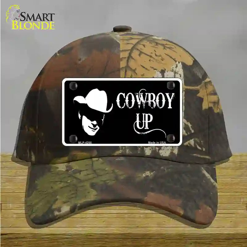 Cowboy Up License Novelty License Plate Hat Cotton / Camoflauge