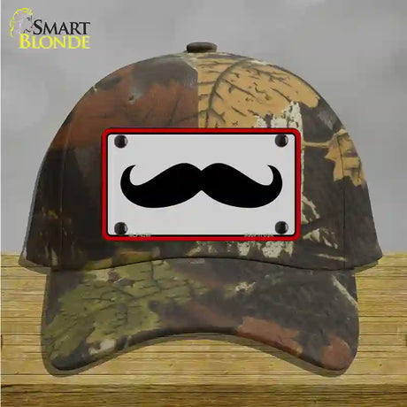 Mustache Novelty License Plate Hat Cotton / Camoflauge