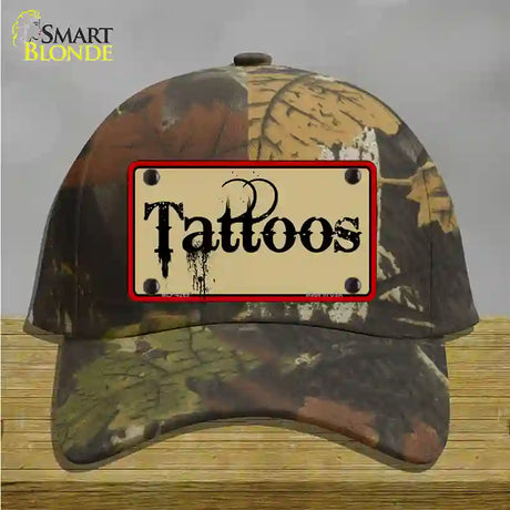 Tattoos Novelty License Plate Hat Cotton / Camoflauge