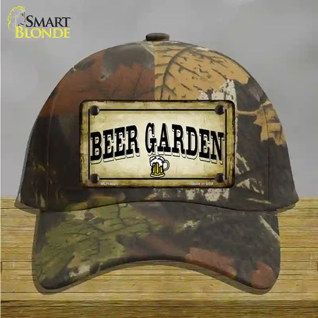 Beer Garden Novelty License Plate Hat Cotton / Camoflauge