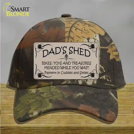 Dads Shed Novelty License Plate Hat Cotton / Camoflauge