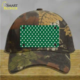 Green Polka Dot Novelty License Plate Hat Cotton / Camoflauge