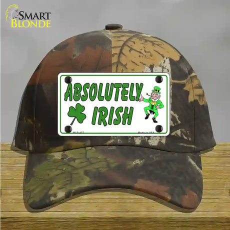 Absolutely Irish Novelty License Plate Hat Cotton / Camoflauge