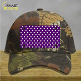 Purple Polka Dot Novelty License Plate Hat Cotton / Camoflauge