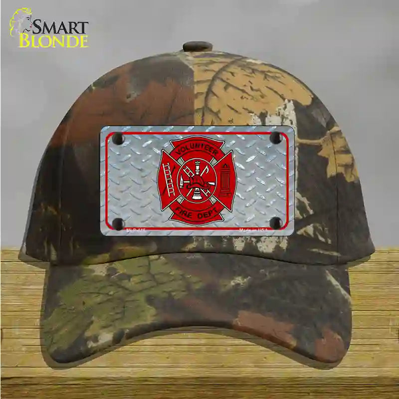 Volunteer Fire Dept Novelty License Plate Hat Cotton / Camoflauge