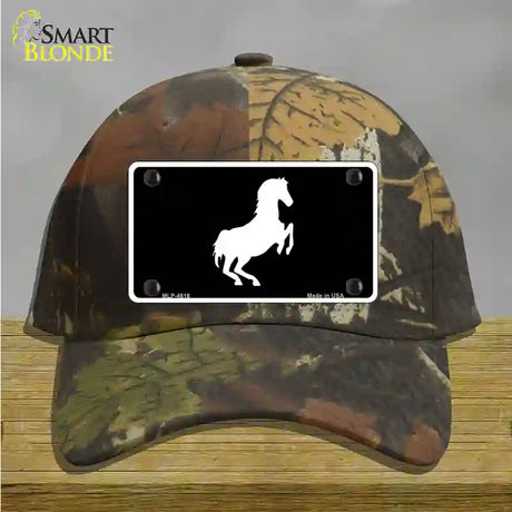 Horse Novelty License Plate Hat Cotton / Camoflauge