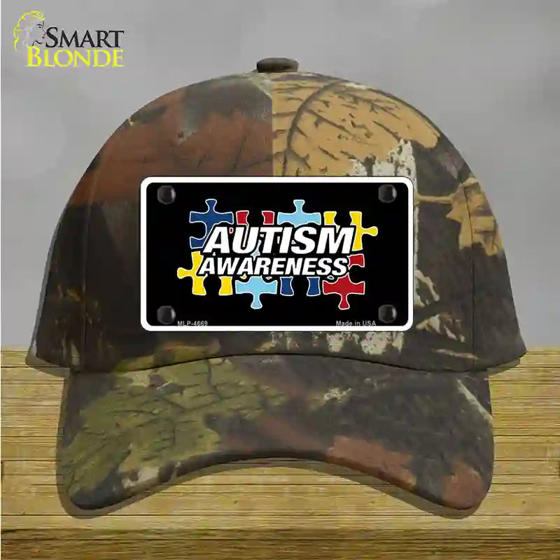 Autism Awareness Novelty License Plate Hat Sign Cotton / Camoflauge