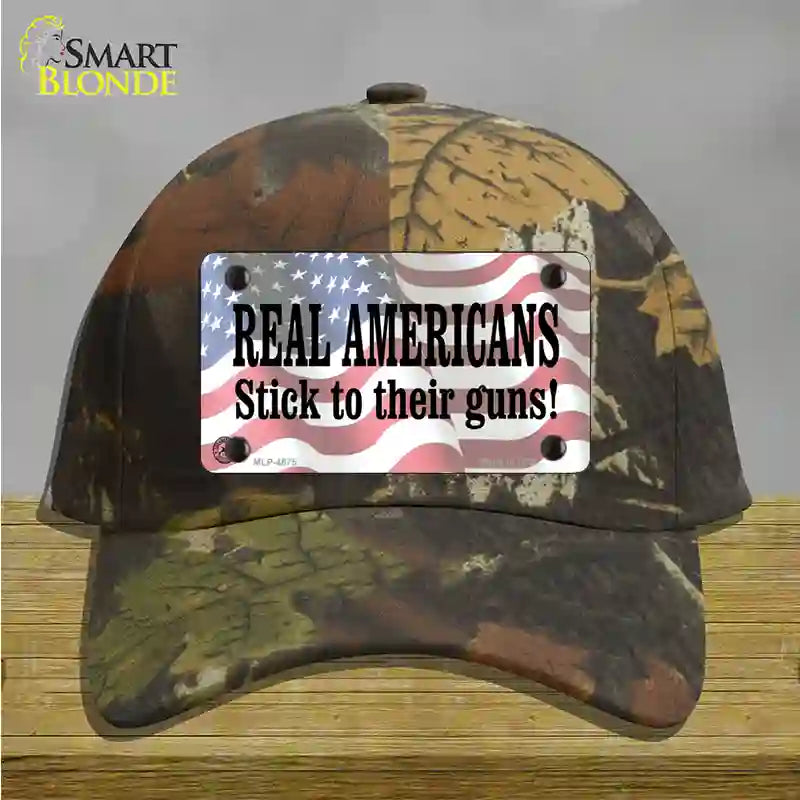 Stick To Their Guns Novelty License Plate Hat Cotton / Camoflauge