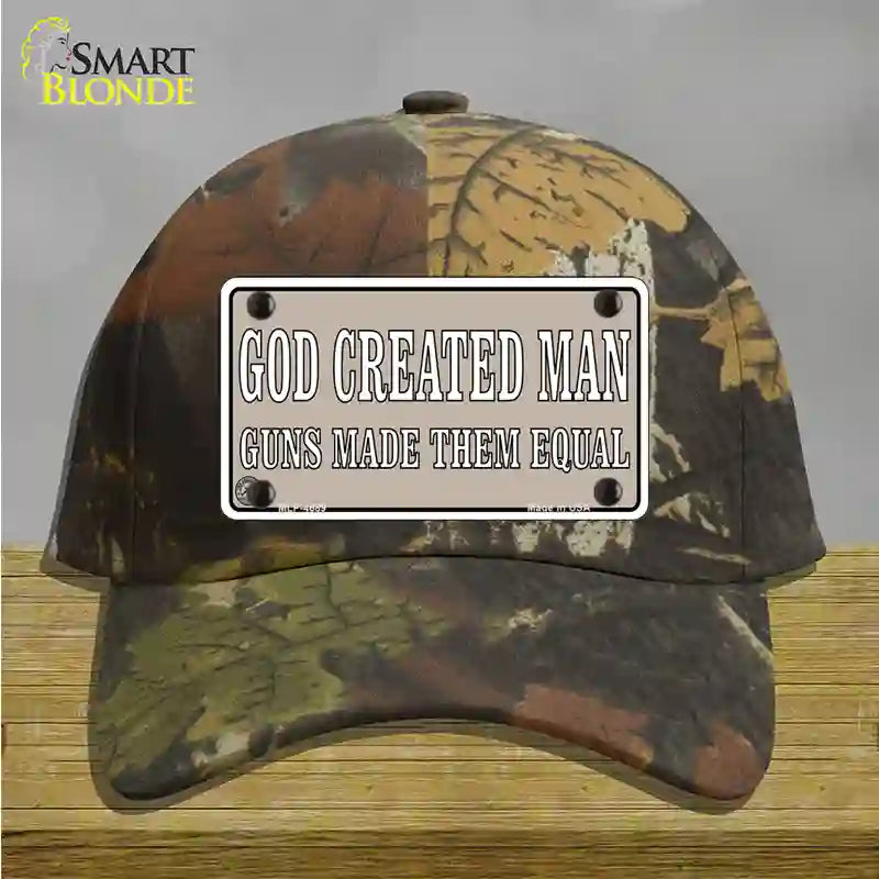 Guns Made Them Equal Novelty License Plate Hat Cotton / Camoflauge