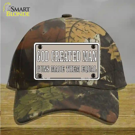 Guns Made Them Equal Novelty License Plate Hat Cotton / Camoflauge